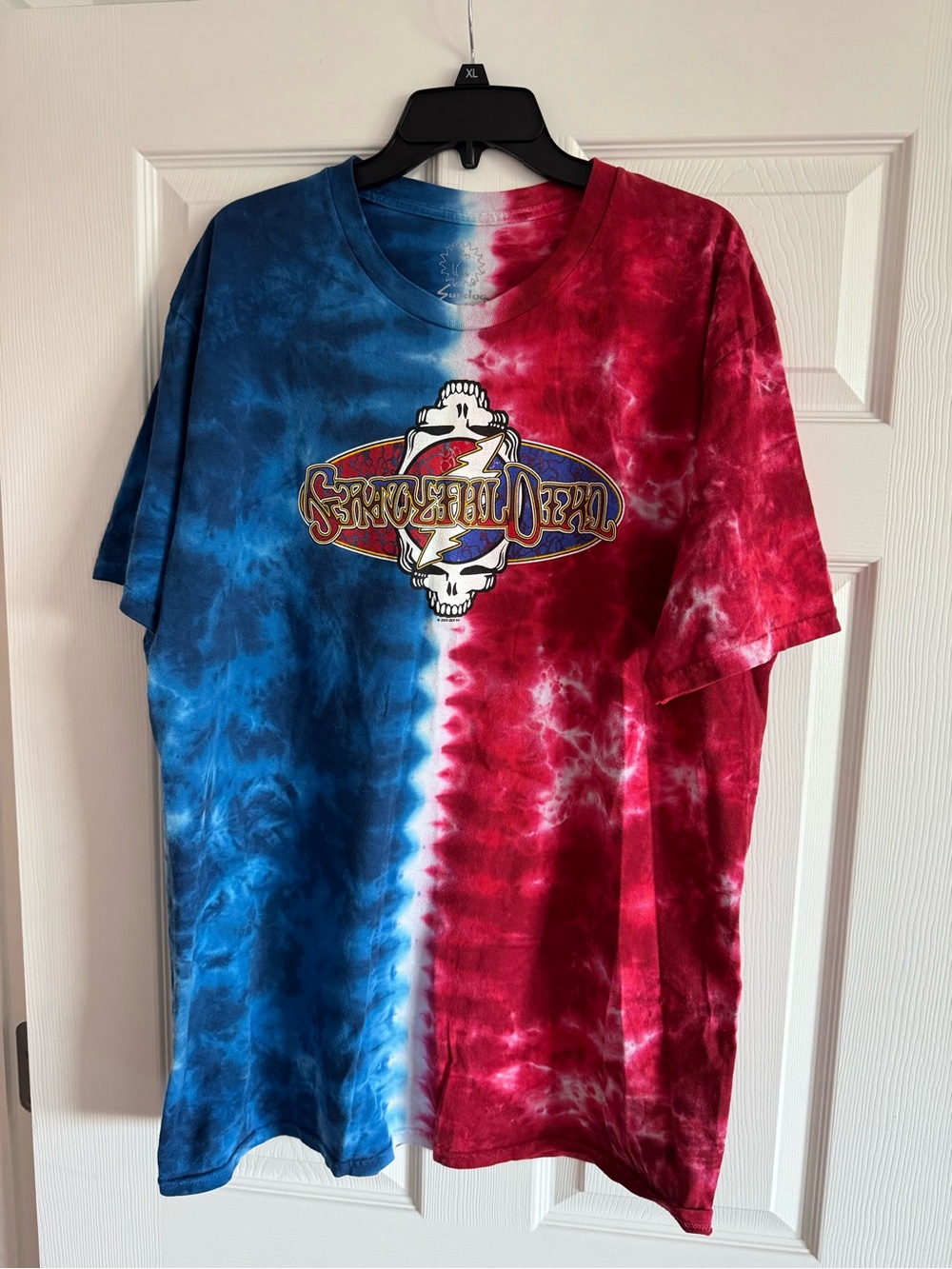 Grateful Dead Red White Blue Tie Dye T-Shirt Men’s XL
